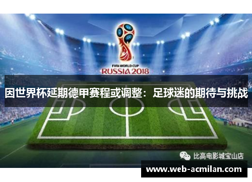 因世界杯延期德甲赛程或调整：足球迷的期待与挑战